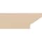 Ekena Millwork 4in. W x 6in. H x 16in. L Clemmons Woodgrain TimberThane Rafter Tail, Primed Tan RFTUR04X06X16CLERCPR - alternate 3